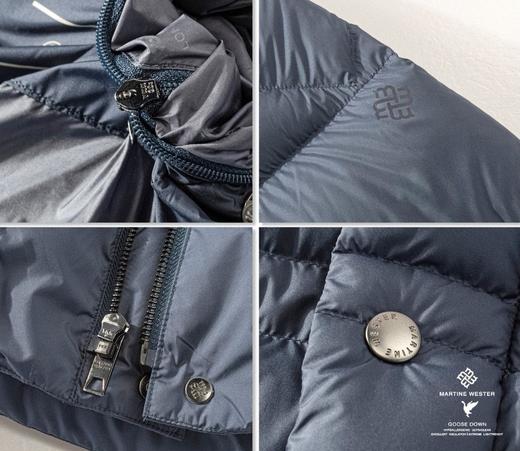 Martine Wester男式 一手长拉链连帽可拆卸鹅绒服11083352 商品图3