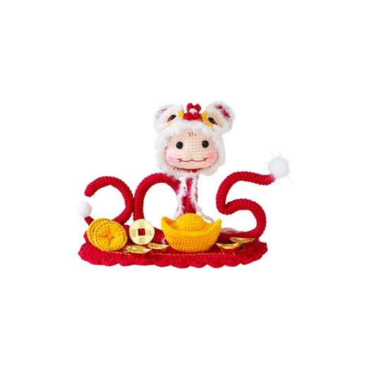 苏苏姐家萌蛇新年摆件手工diy编织钩针毛线团自制创意小物材料包 商品图4