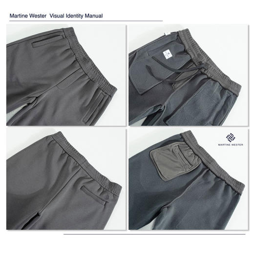 Martine Wester男直脚口抓绒裤11115185； 采用抓绒针织面料 商品图5