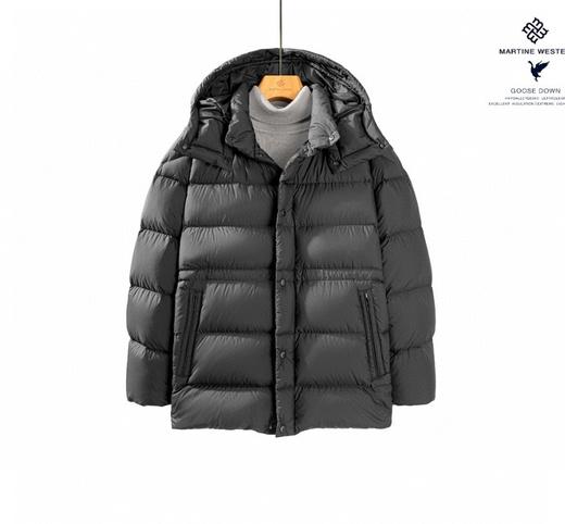 Martine Wester男式 一手长拉链连帽可拆卸鹅绒服11083352 商品图4