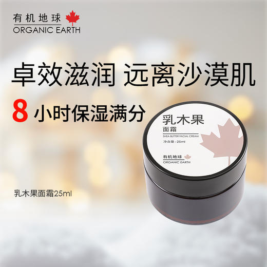 有机地球乳木果面霜25ml 两瓶优惠 商品图0