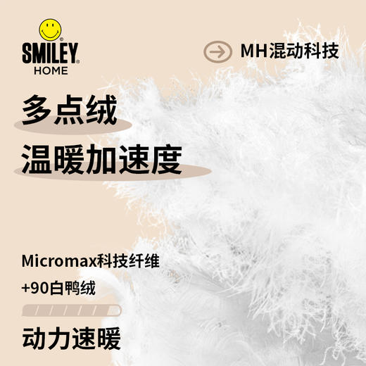 【云优选】SMILEY轻暖羽绒被芯秋冬季加厚纤维被子双人轻盈保暖高级感可水洗 商品图4