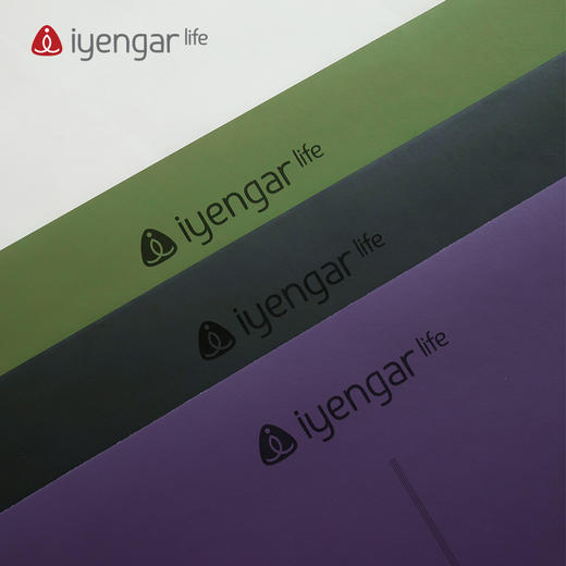 艾扬格 life 中位线2MM瑜伽薄垫 防滑防汗 土豪橡胶瑜珈垫 商品图5
