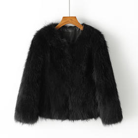 丁摩 秋冬季新款狐狸毛皮草外套女皮毛一体毛毛大衣时尚短款5ZF-10521