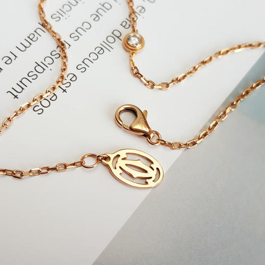 【95新】Cartier卡地亚Cartier d'Amour系列B604030018K玫瑰金小号九分单钻飞碟泡泡手链301224NJS16 现售价：6000 商品图6