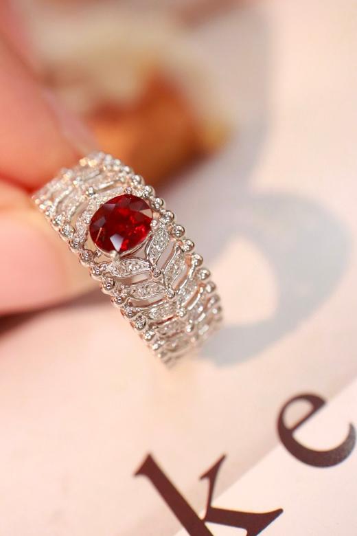 0.57ct刻面红宝石戒指 商品图2