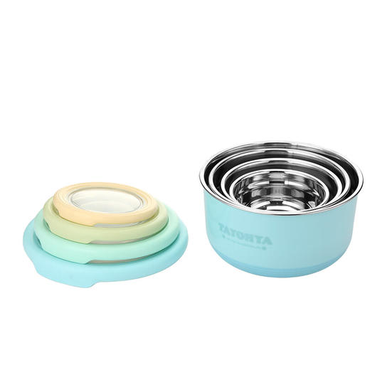 多样屋（TAYOHYA）缤纷圆形不锈钢保鲜盒四件套 TA11-0030BP 商品图4