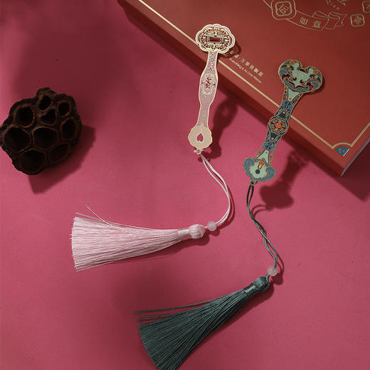 如意上上签国潮文创礼物金属书签礼盒装学生商务礼品教师节 商品图2