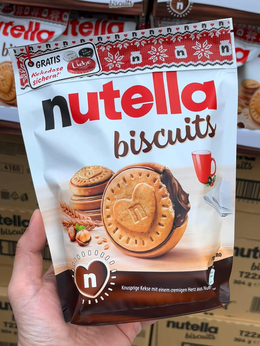 49.9/22枚⚠️费列罗断货王 稀缺❗性价比秒杀条装💪🏻德国🇩🇪进口【费列罗nutella能多益榛子巧克力夹心饼干】酥脆香醇，满满巧克力酱馅