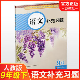 2025年春 语文补充习题 9下 九年级下册 人教版  初中 中学同步教辅教材配套用书 江苏凤凰教育出版社 官网正版XGX
