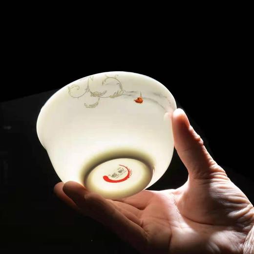 唐惠唐山骨瓷餐具整套18头中式家用饭碗盘勺子碗筷餐具整套 秋思 商品图6