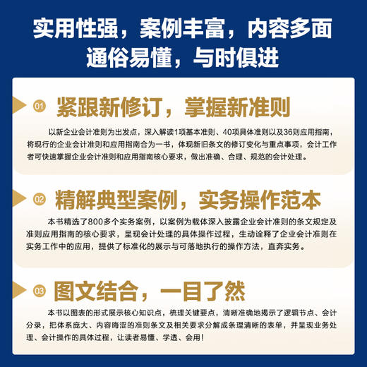 企业会计准则原文、应用指南案例详解：准则原文+应用指南+典型案例（2025年版）会计工具书 会计应用指南 财务管理 商品图2