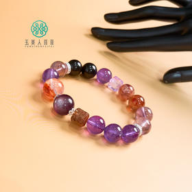 水晶单圈多宝手串约11-13mm