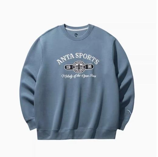 安踏潮流复古套头卫衣春季新款字母印花长袖运动上衣152518705S 商品图3