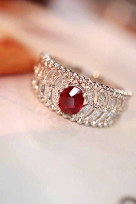 0.57ct刻面红宝石戒指 商品图1