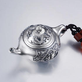 子佩集S999银【双龙壶】手把件【DZ1030】纯银2412