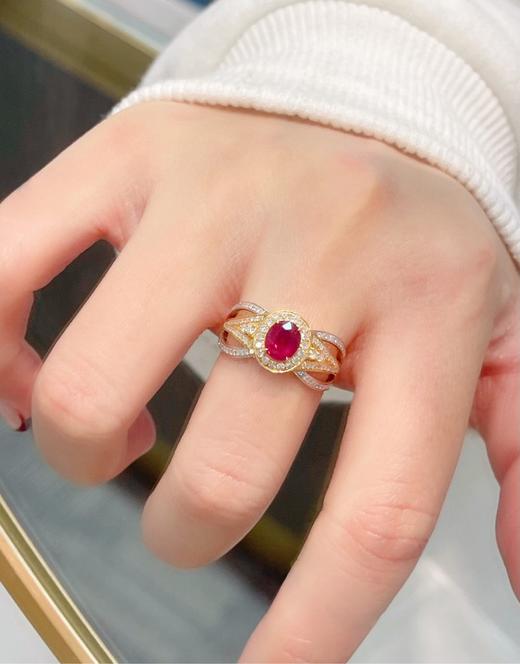 1.01ct刻面红宝石戒指 商品图3