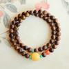 【经典】暖阳天然蜜蜡转运珠沉香木双圈手串6mm  南红绿松石天然蜜蜡手链带证书 商品缩略图0