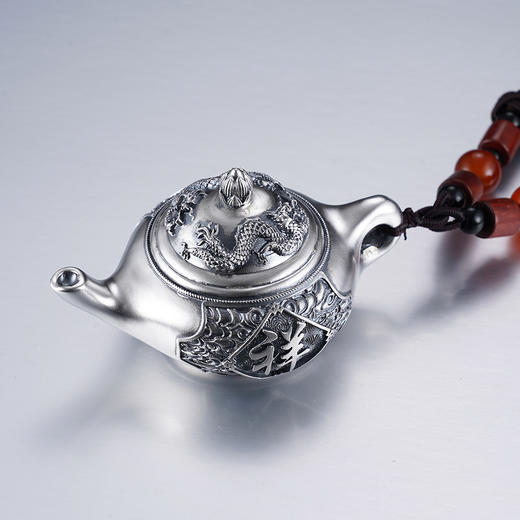 子佩集S999银【双龙壶】手把件【DZ1030】纯银2412 商品图5