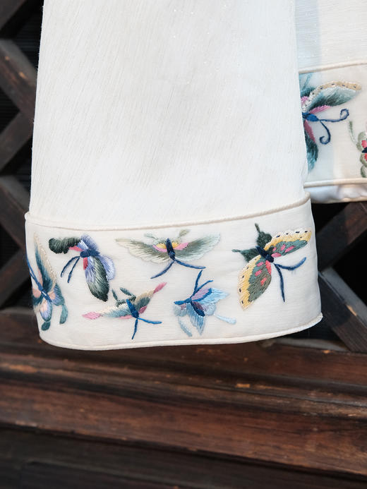 盛唐牡丹|丝麻百蝶手绣外套 商品图5