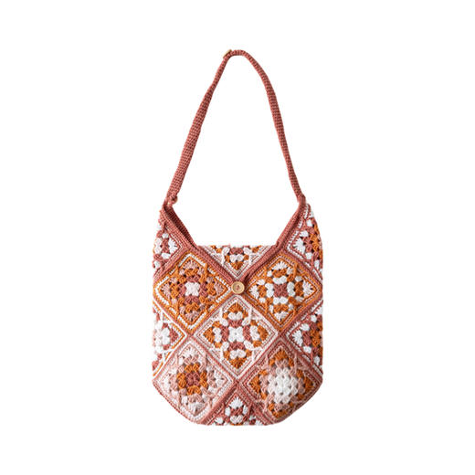 苏苏姐家简蕴复古拼花包包帽子套装手工DIY羊毛钩针毛线材料包 商品图4