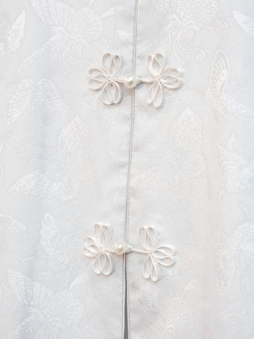 盛唐牡丹|百蝶手绣皮草马甲 商品图4