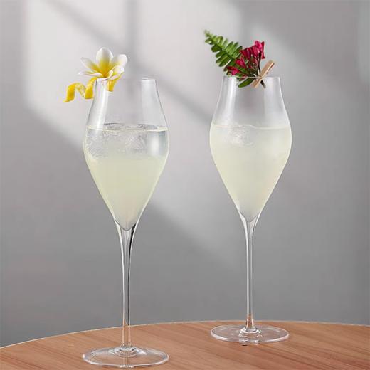 【双支装】细跟高脚杯 水晶细挺品鉴杯 香槟杯/起泡酒杯 商品图2