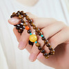 【经典】暖阳天然蜜蜡转运珠沉香木双圈手串6mm  南红绿松石天然蜜蜡手链带证书 商品缩略图3
