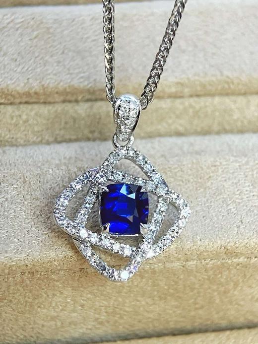 0.86ct刻面蓝宝石吊坠 商品图1