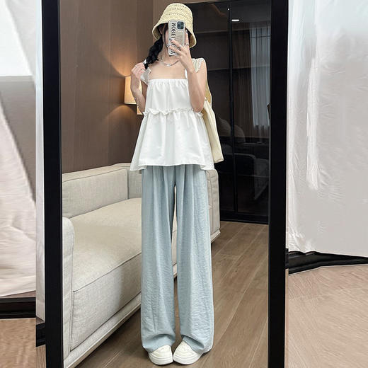 【喵小仟 奶芙山本裤】时尚百搭阔腿裤 修饰腿型 遮假胯腿粗 自带减龄 包容性强 亲肤又透气 商品图4