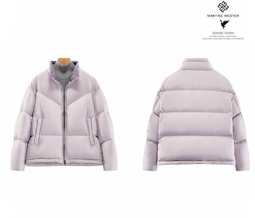 Martine Wester 女式密可柔超高密度无胆防绒羽绒面料立领鹅绒服11383828 商品图1