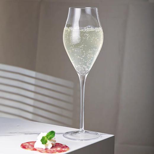 【双支装】细跟高脚杯 水晶细挺品鉴杯 香槟杯/起泡酒杯 商品图4