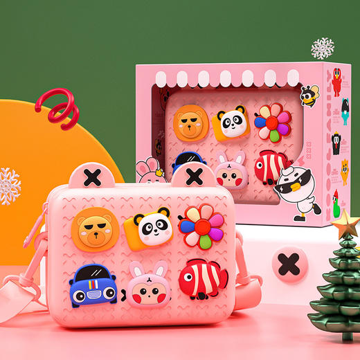 雀说 儿童时尚单肩包新款diy韩版潮流包包斜挎百搭卡通可爱风小背包5ZF-10508 商品图5