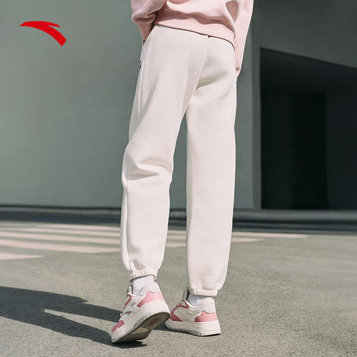 安踏（ANTA）关晓同款针织运动裤女冬季新款复古休闲长裤收口卫裤162518301S 商品图3