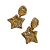 雀说 欧美中古铜镀金熔岩五角星耳夹耳环饰品5ZF-10502 商品缩略图4