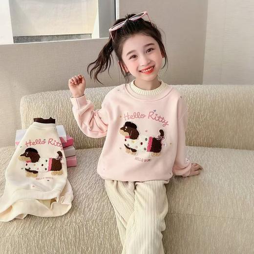 【29.9/件！】年终福利 亲子加绒卫衣可爱卡通加绒加厚半高领百搭洋气时尚 商品图0