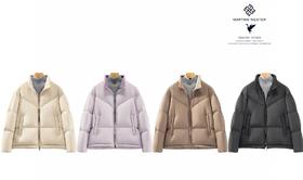 Martine Wester 女式密可柔超高密度无胆防绒羽绒面料立领鹅绒服11383828