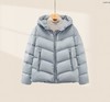 Martine Wester  女进口15D超细超高密度羽绒面料明拉链连帽鹅绒服11383856 商品缩略图1