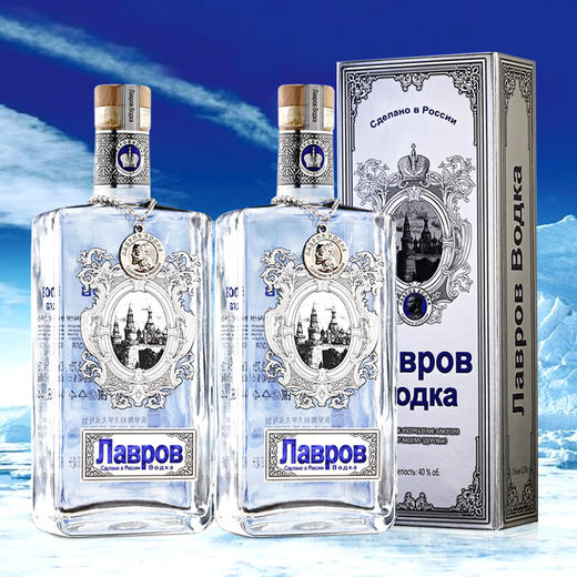 拉夫罗夫 伏特加 俄罗斯原瓶进口 40度 750ml 蒸馏酒 洋酒 750mL 6瓶 整箱装 商品图6
