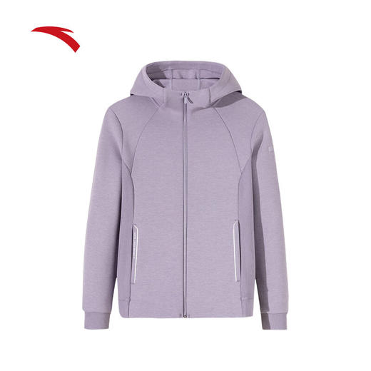 安踏易打理运动外套女士冬季新款百搭连帽针织开衫上衣162517707S 商品图7