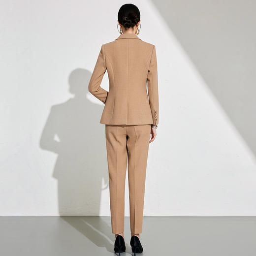 IWY/气质卡其色职业西装套装女春季公务员面试穿搭工作服24CP636 商品图4