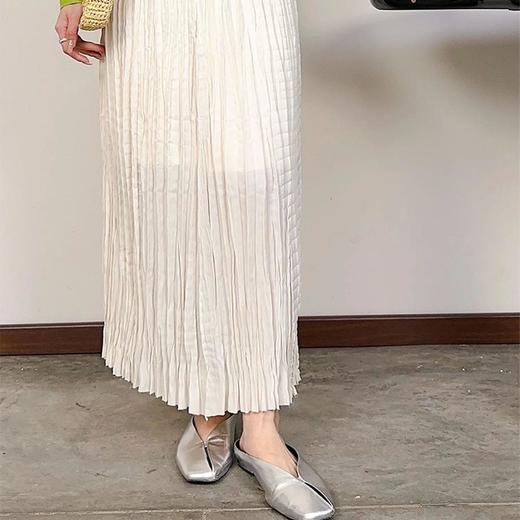 顺丰包邮21941洛诗琳遮胯显瘦百搭流光百褶半身裙女057 商品图3