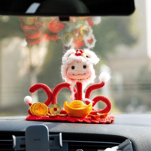 苏苏姐家萌蛇新年摆件手工diy编织钩针毛线团自制创意小物材料包 商品图2