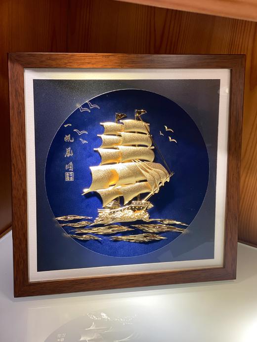 【彼达思】事事如意 连年有余 一帆风顺 工艺画摆件 商品图0