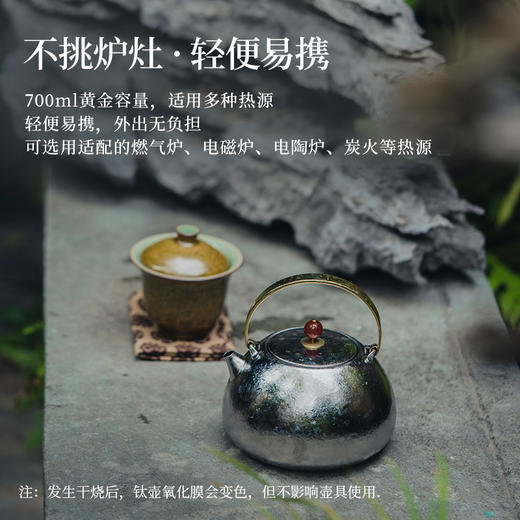 博友制钛望月/观山提梁钛壶 喊亲友围炉煮茶去 商品图9