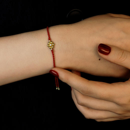 含晖·如意小花红绳手链 商品图6