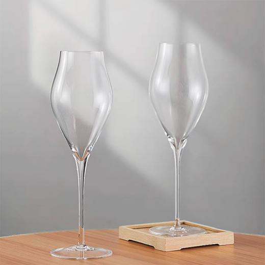 【双支装】细跟高脚杯 水晶细挺品鉴杯 香槟杯/起泡酒杯 商品图3