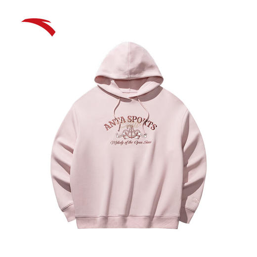 安踏（ANTA）休闲套头卫衣女冬季新款磨毛保暖宽松连帽长袖上衣162518718S 商品图5