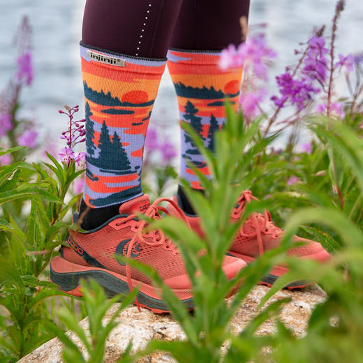 INJINJI五指袜 长筒越野路跑袜 户外徒步 越野跑 旅行耐磨袜 路跑 商品图5