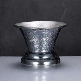 子佩集S999银【渊海梦寻】茶托【FCTH2】锤纹纯银茶具